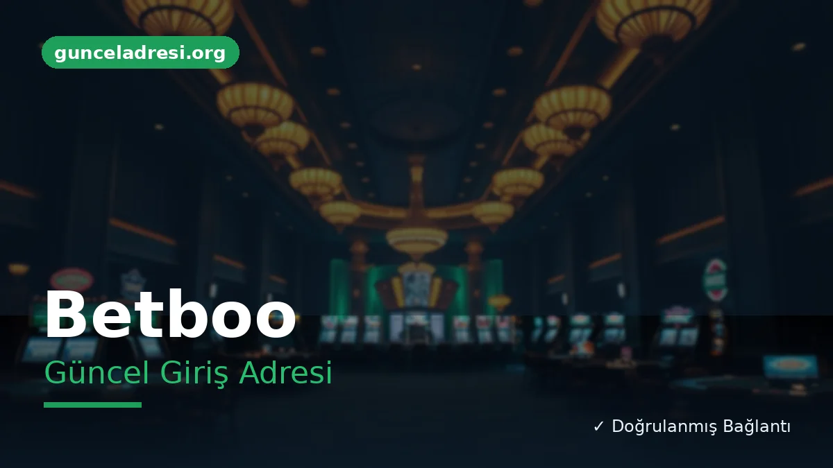 Betboo Güncel Giriş Adresi