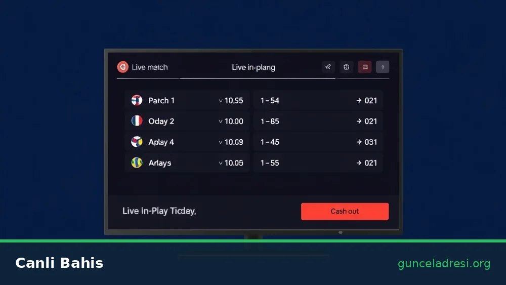 VBet Güncel Giriş Adresi – Canlı bahis (in-play)